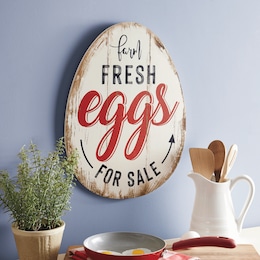 Fresh Eggs Figural Sign, , large
