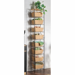 Resin-Wicker Basket Tower, , large