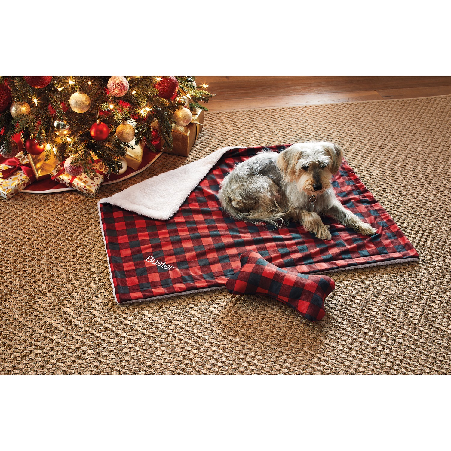 Red hotsell dog blanket