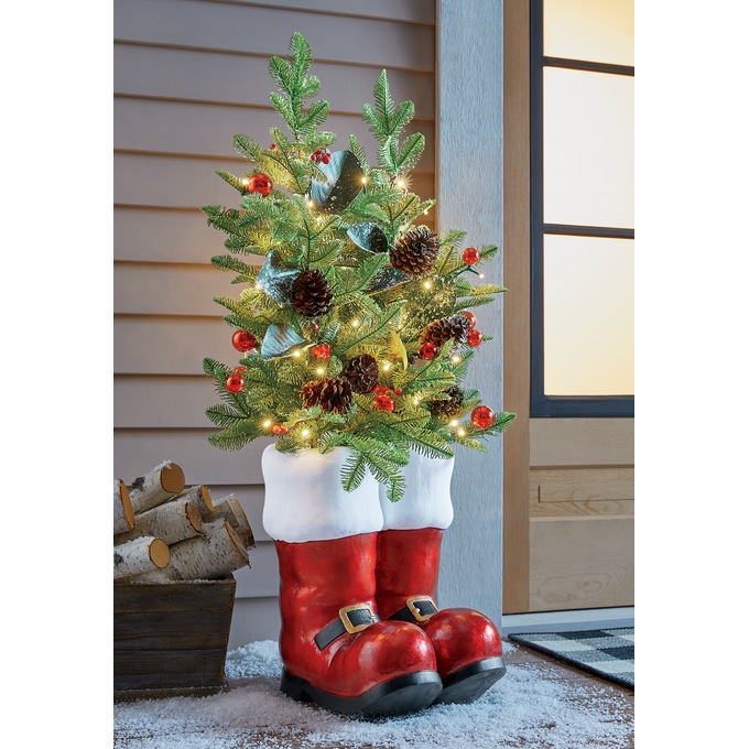 Holiday Tree in Santa Boots, , large