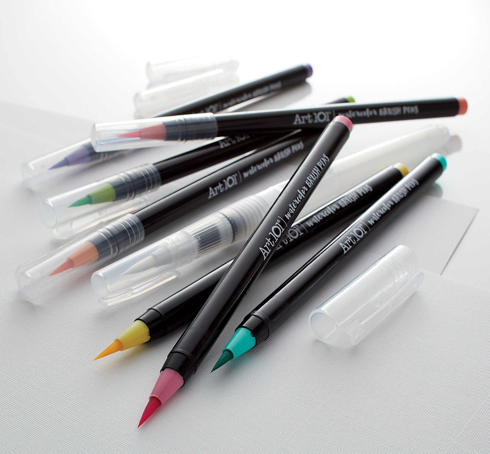 art 101 watercolor brush pens how to use