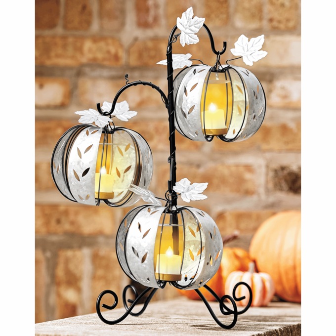 3-Tiered Pumpkin Lantern, , large