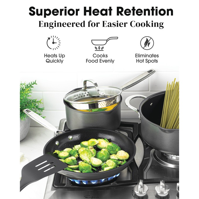 Gotham Steel Hard Anodized 2-Piece Fry Pan Set, , large
