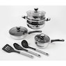 Oster Baldwyn 10-Piece Stainless Steel Cookware Set, , large