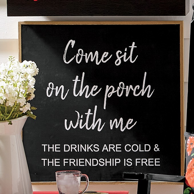 Come Sit On The Porch Sign , , large