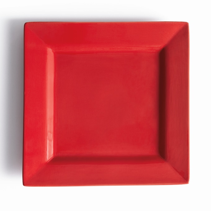 16-Piece Modern Square Dinnerware Set in Solid Colors, , large