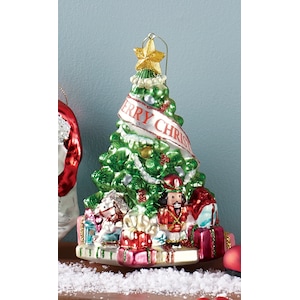 Christmas Tree Glass Ornament, , large