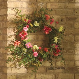 Cosmos and Berry Wreath, , large