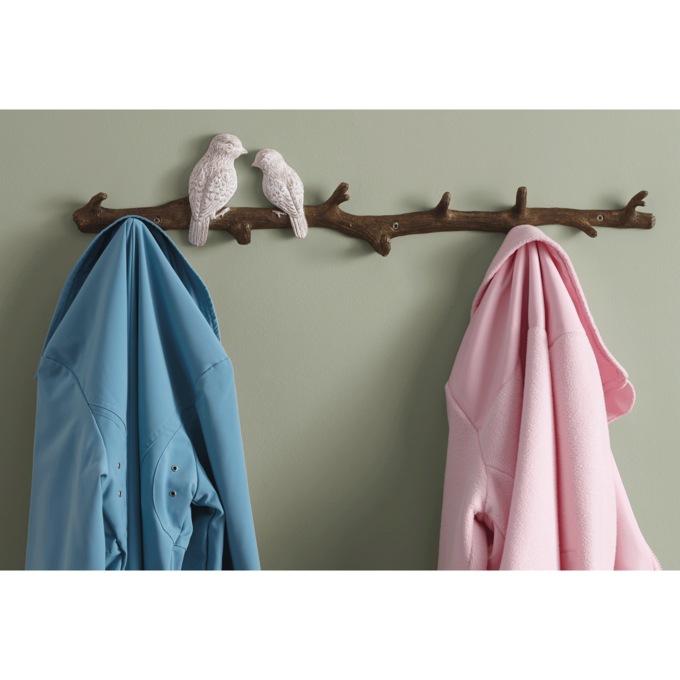 Birds on Branch Wall Hooks, , large