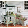 Set of 2 Galvanized Planters, , large