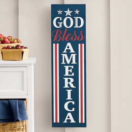 God Bless America Wall Sign, , large