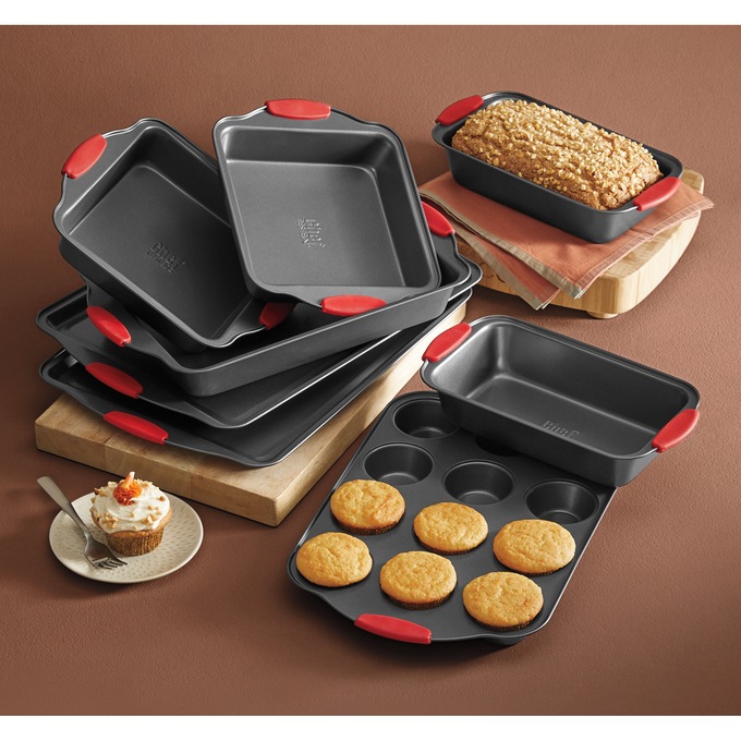 Chef Tested 8-Piece Bakeware Set with Silicone Handles, , large