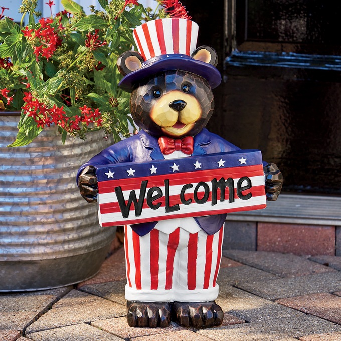 Patriotic Welcome Bear, , large