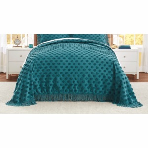 Color Connection Autumn Chenille Dot Bedspread, , large
