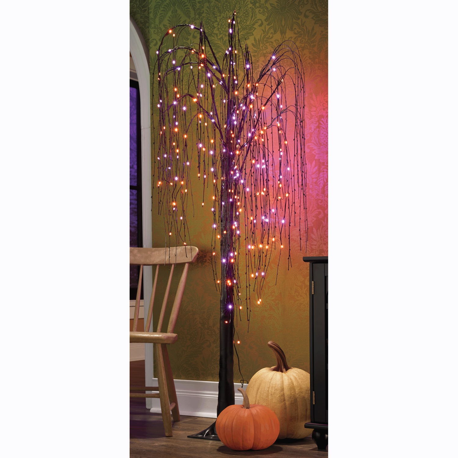 Lit Halloween Willow Tree Country Door