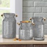 Set of 3 Milk Can Canisters, , large