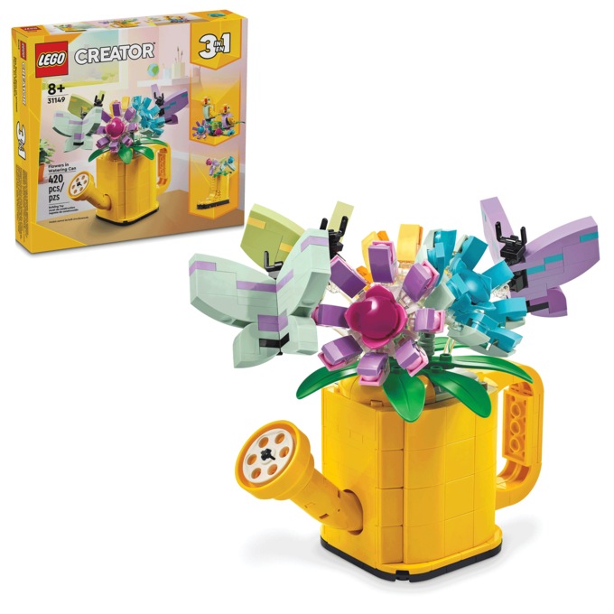 LEGO Creator Flowers In A Watering Can 3in1 Toy, , large