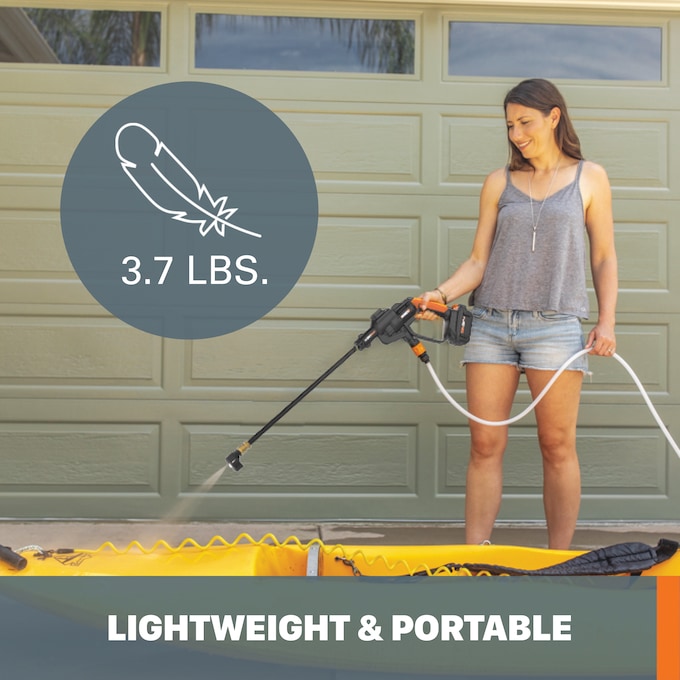 Worx 20V Power Share 4.0Ah Hydroshot Portable Power Cleaner (415 MAX PSI), , large