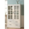 Dawson Media Display Cabinet, White, large