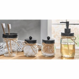 Set of 4 Bath Accessories Set, , large