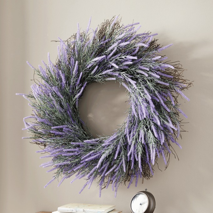 Lavender Wreath, , large