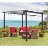 Pergola with Adjustable Canopy, , large