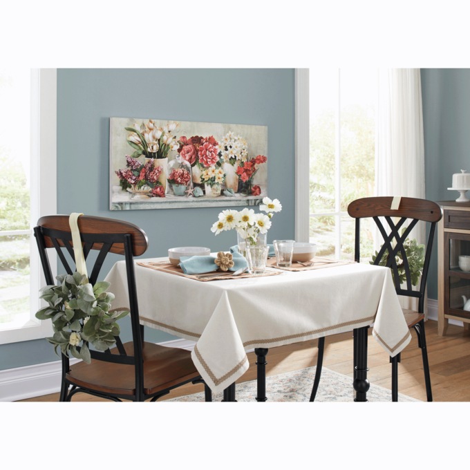 Linen-Look Tablecloth, , large