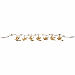 Metal In-Flight Bird Garland, , large