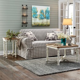 Two Tone Coffee and End Table, , large