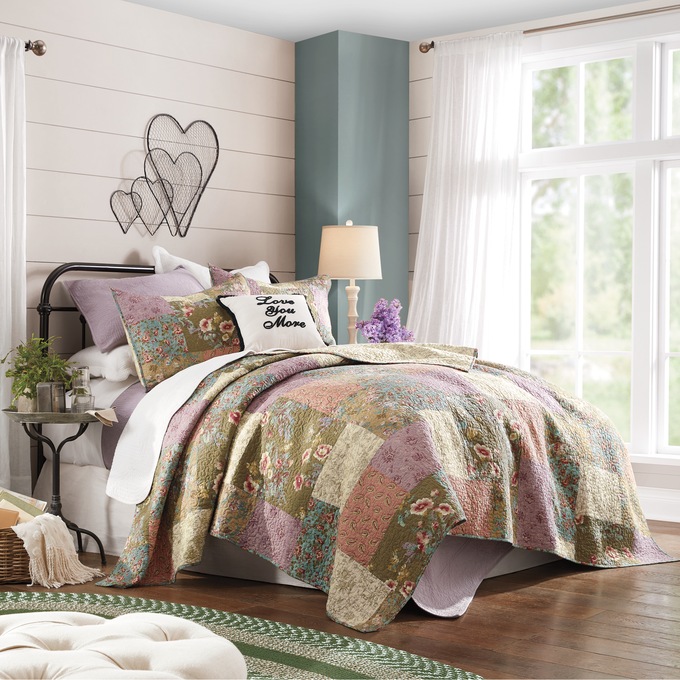 Louise Oversized Quilt and Sham, , large