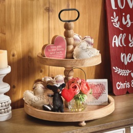 2-Tiered Decorative Tray, , large