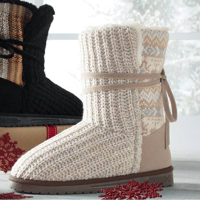 Sweater boots muk hotsell luks
