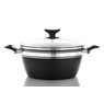 Chef Tested 8-Piece Ceramic Banded Cookware Set by Wards, Black, large