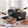 Chef Tested Double Tank Deep Fryer by Wards, Black, large