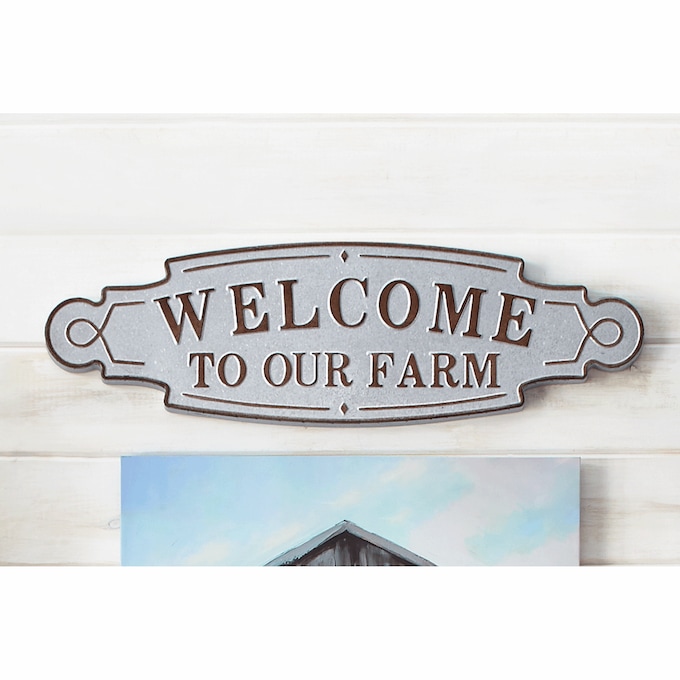 Welcome to Our Farm Plaque, , large
