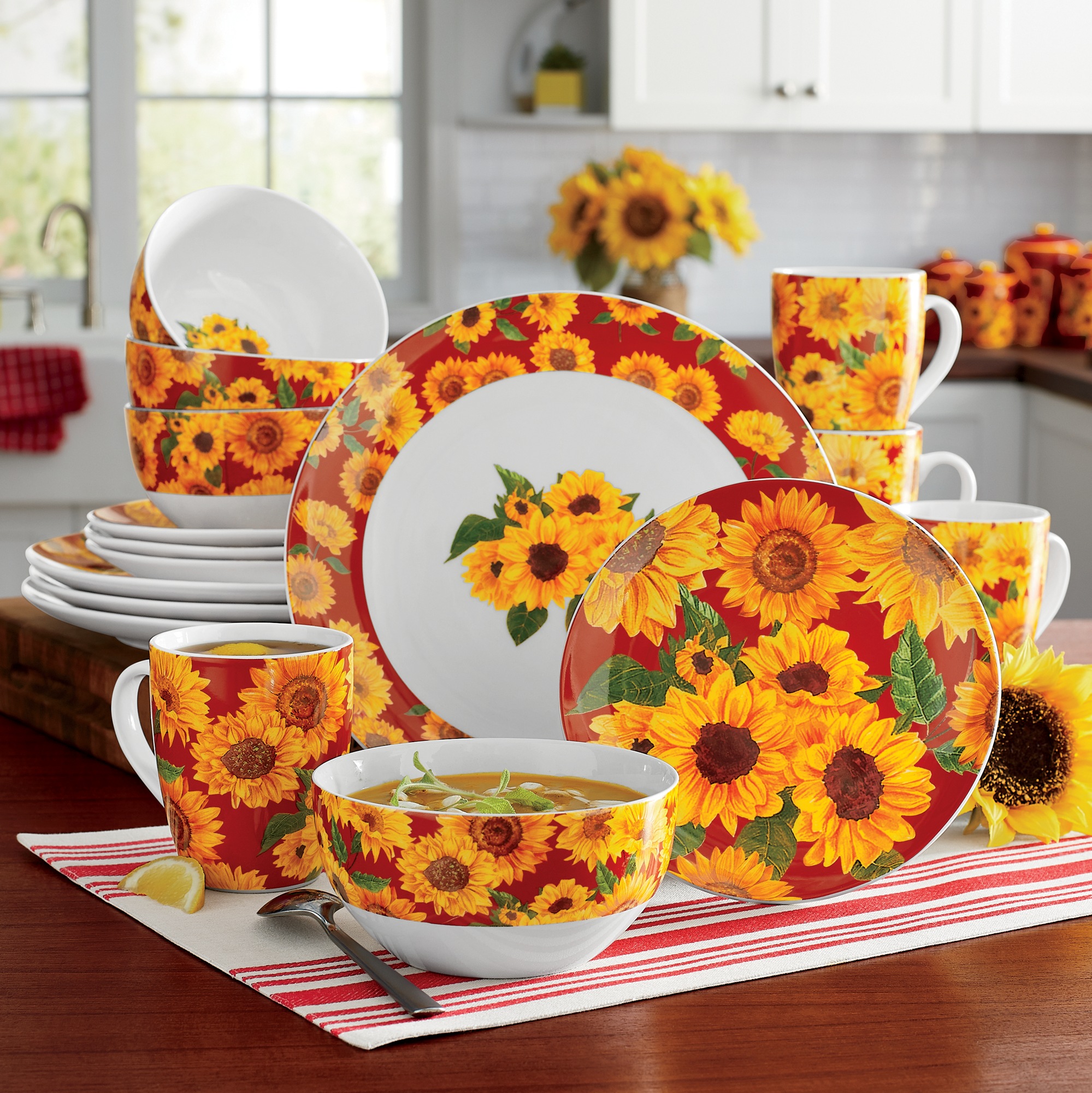 sunflower dinnerware