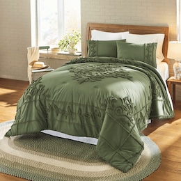 3-Piece Jardin Chenille Comforter Set, , large