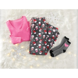 Holiday Gnomes 3-Piece. PJ Set, , large