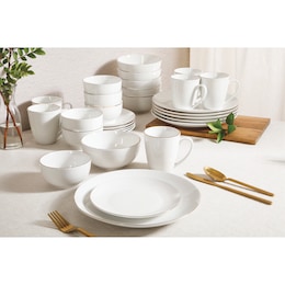 Gibson Home Ogalla 30-Piece Gold Banded Dinnerware Set, , large