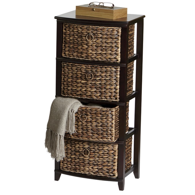 Curved-Front 4-Basket Stand, , large