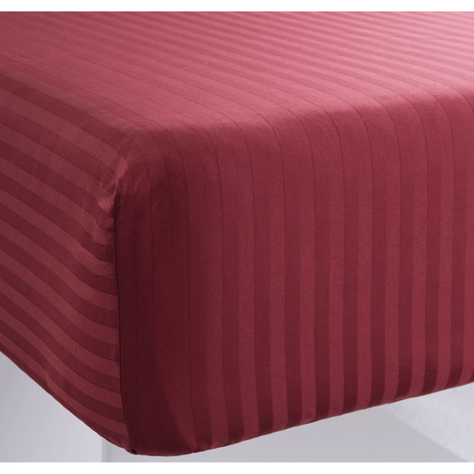 400-Thread Count Egyptian Cotton Sateen Stripe Sheet Set, , large