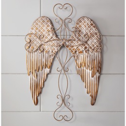 Angel Wings Wall Cross, , large