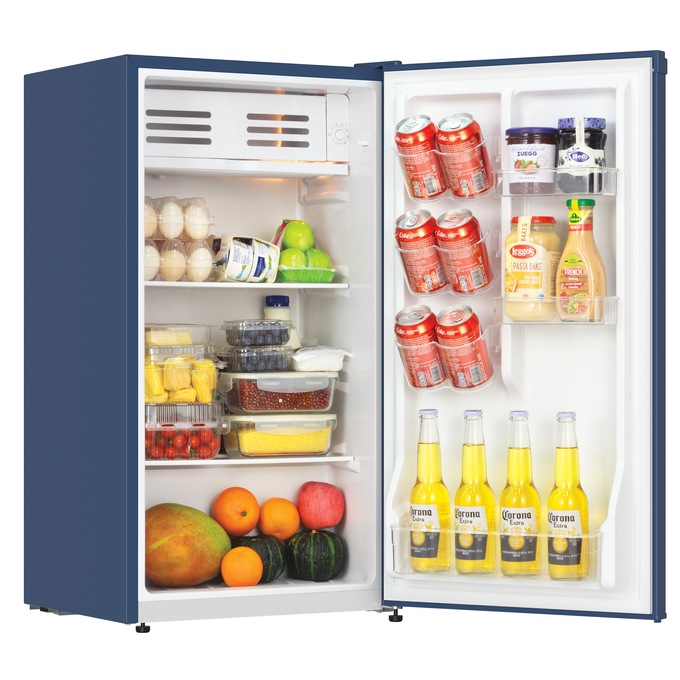 Montgomery Ward 3.2 cu. ft. Contemporary Fridge/Freezer, Gray or Blue, , large