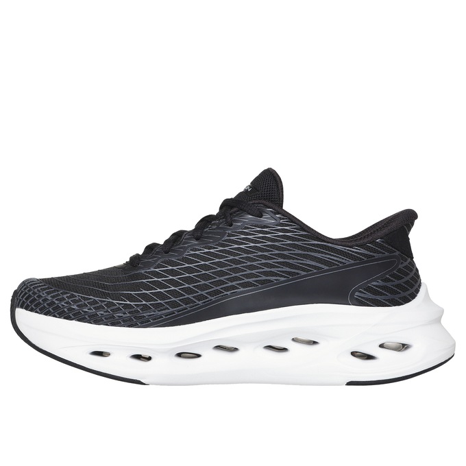 Skechers Women’s Max Cushioning Glide-Step Sapphire Slip-Ins, Black White, large