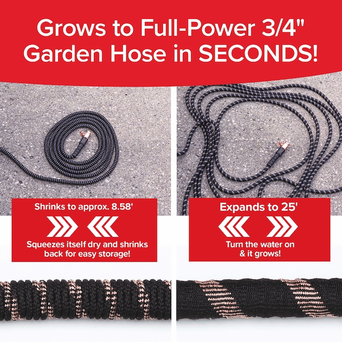 Copper Bullet Expanding 25-Foot Garden Pocket Hose, , large