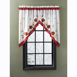 Poinsettia Swag Pair, , large