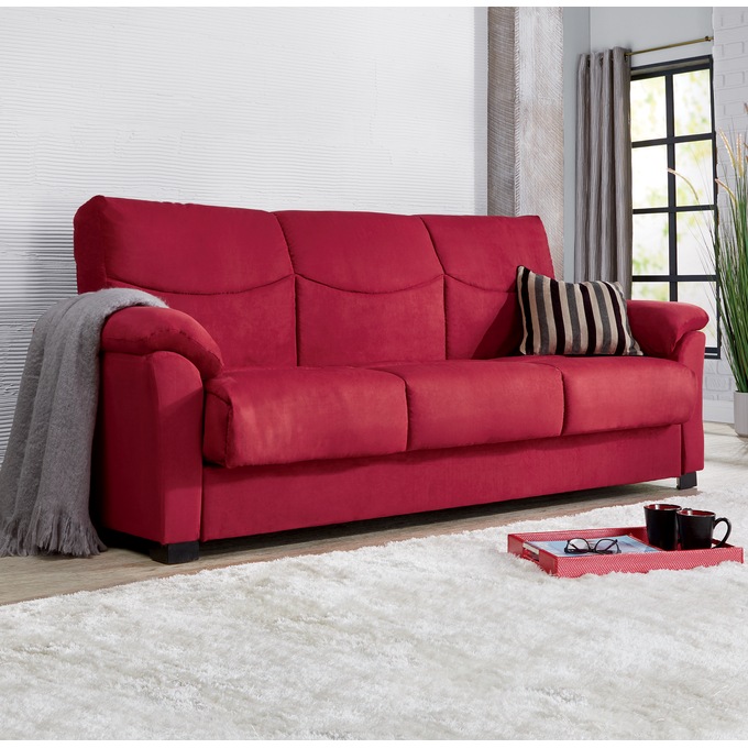 Super Plush Sofa, Red, large