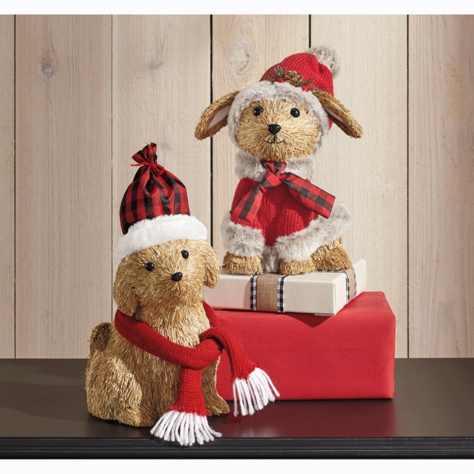 Sisal Christmas Dog, , large