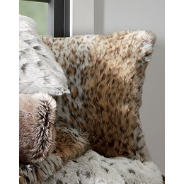 Faux Fur Pillow, , large
