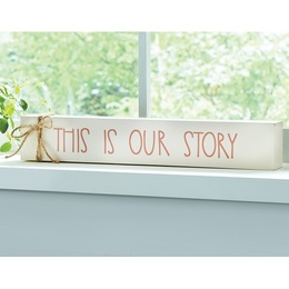This Is Our Story Block Sign, , large